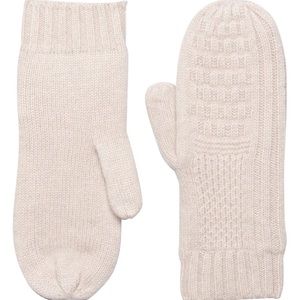 White Pine Cashmere Patchwork Mittens - Fleece Lined (For Women)